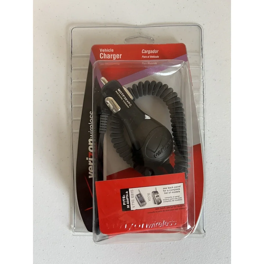 Verizon Wireless Cell Phone 12V Vehicle Car Charger MOTP3KVPC for Motorola Phone